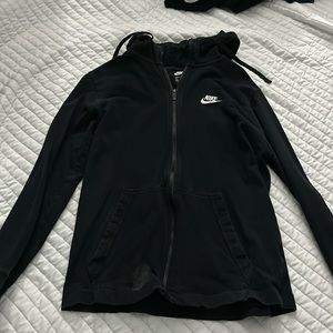 BLACK NIKE ZIP UP SZ S